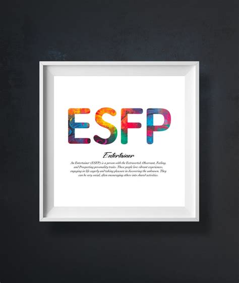 Esfp Personality Types Qoutes Inspirational Quotes Wall Etsy Uk