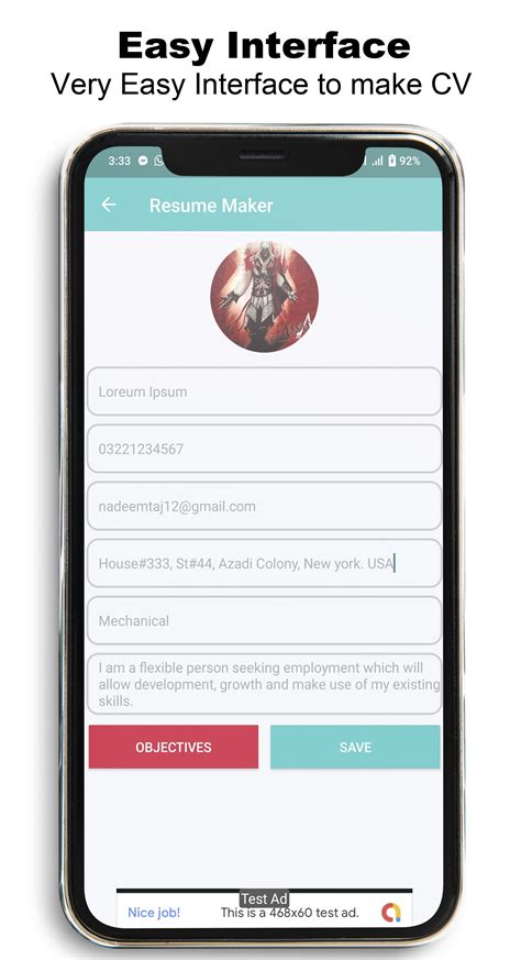 Cv Maker Resume Builder App Android By Nadeemtaj Codester