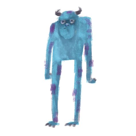 I watched Monsters inc today, here is a drawing of Sully : r/drawing