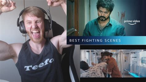 Thalapathy Vijay Non Stop Fighting Scenes Reaction By Foreigner Youtube