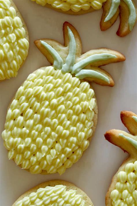 Lime Sugar Cookies With Pineapple Buttercream Recipe