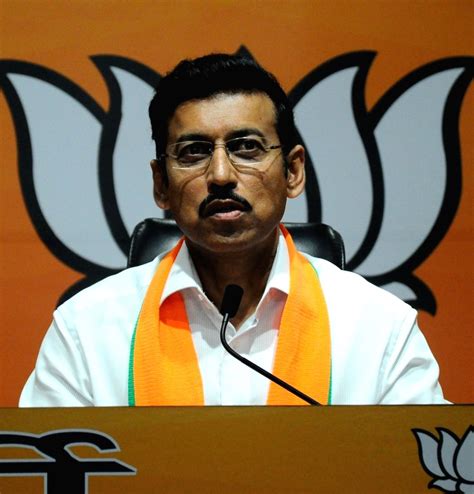 New Delhi:BJP MP Rajyavardhan Singh Rathore addresses a press conference.