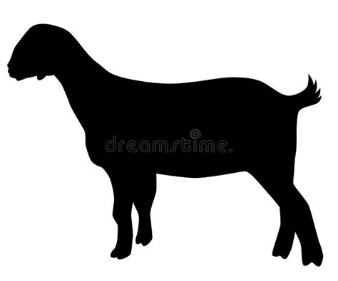 Vector of a black goat stock vector. Illustration of country - 159937271