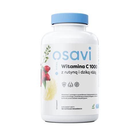 Osavi Witamina C 500 mg z rutyną i dziką różą 180 kaps GymShop