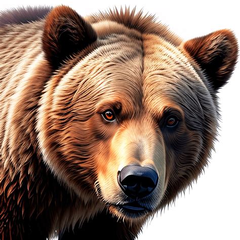 Realistic Bear Portrait - Free Download - AI Scribbles