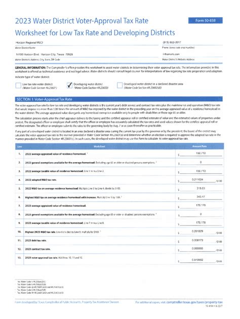 Fillable Online Tax Rate Calculation Worksheet Fax Email