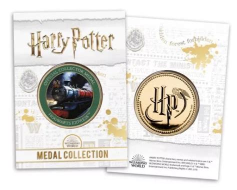 Officiel Harry Potter Poudlard Express Or Couleur Pi Ce Neuf Eur