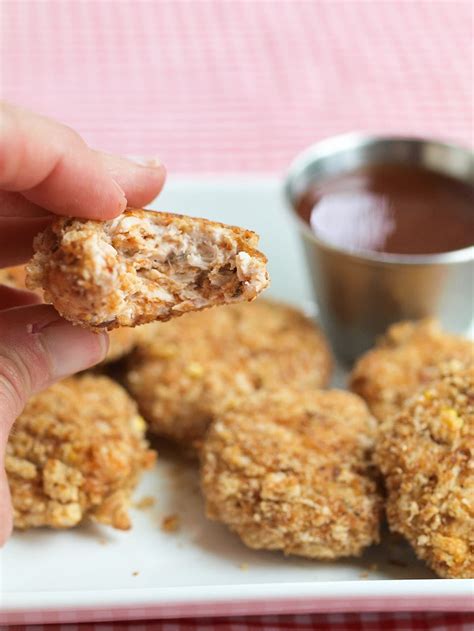 Homemade Baked Chicken Nuggets Happy Healthy Mama