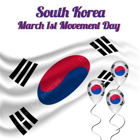 South Korea March St Movement Day Elegan Design Nationalism Republic