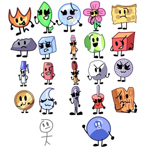 Redrew all 22 bfdi contestants : r/BattleForDreamIsland