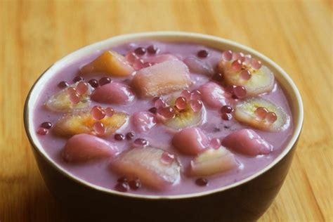 Ginataang Halo Halo Glutinous Rice Balls In Coconut Sauce Recipe I