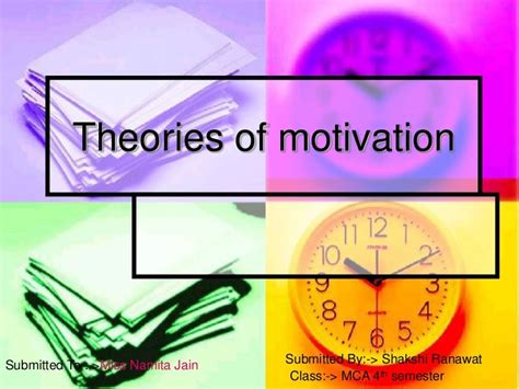 Theories of motivation