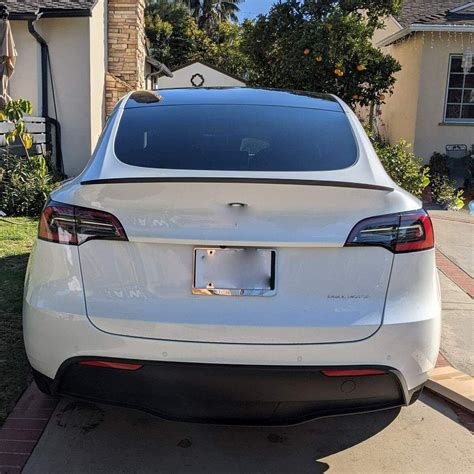 NEW Glossy Carbon Fiber Performance Spoiler For Tesla Model Y 2020 21