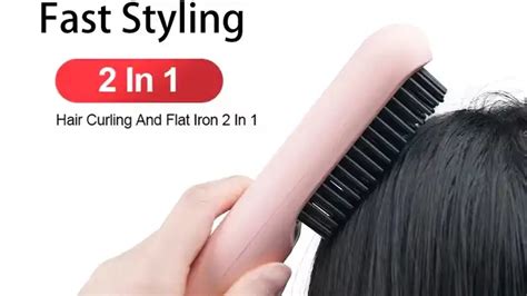 Portable Usb Cordless Hair Straightener Brush Hot Air Mini Electric Hair Straightener Comb