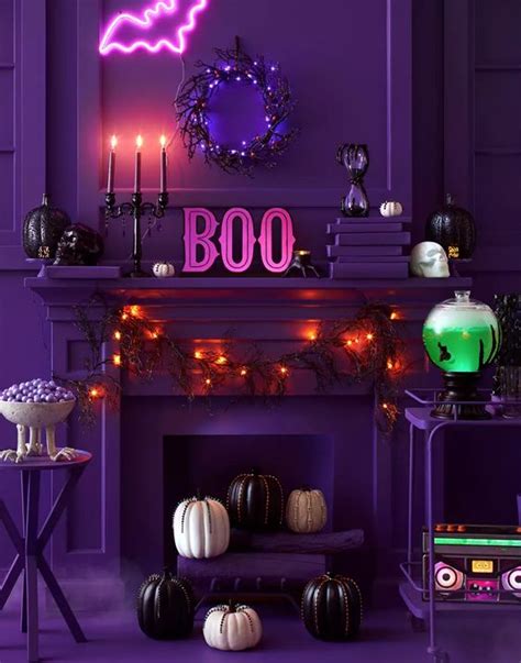 28 Stunning Neon Halloween Décor Ideas - DigsDigs