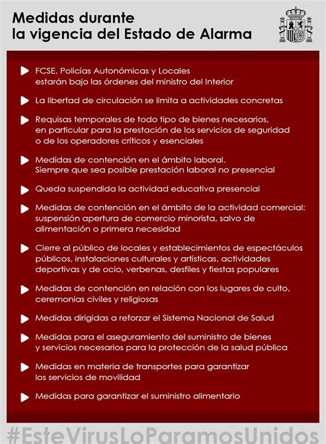 El Gobierno Decreta El Estado De Alarma Para Hacer Frente A La