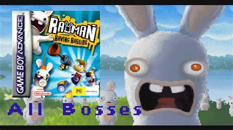 Rayman Raving Rabbids Gba All Bosses Youtube