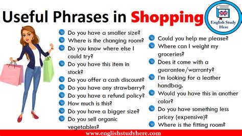 Useful Phrases In Shopping English Study Here