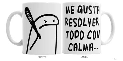 Tazas Flork Me Gusta Resolver Todo Con Calma Con Caja En Venta En