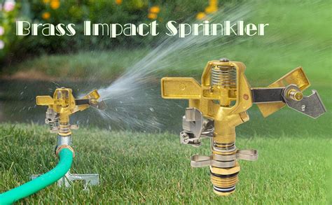 Amazon Hourleey 1 2 Inch Brass Impact Sprinkler 2 Pack Heavy