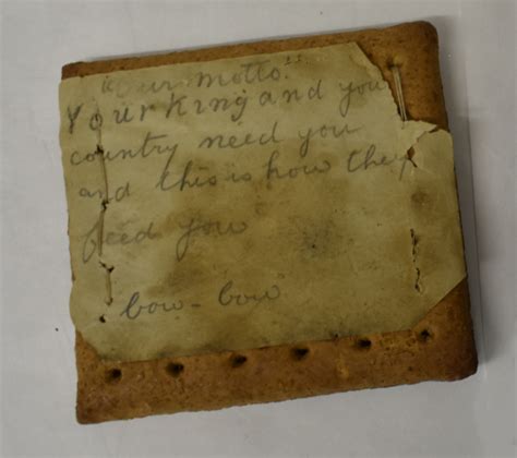 First World War Ration Biscuit Pwrr And Queen S Museum