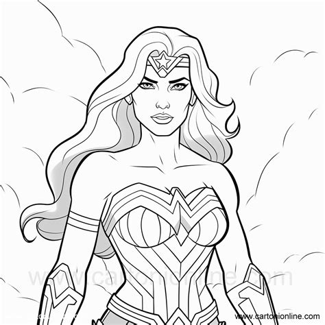 Coloriage De Wonder Woman 20 De Wonder Woman