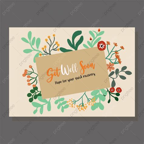 Get Well Soon Template Vintage Card Template Download On Pngtree