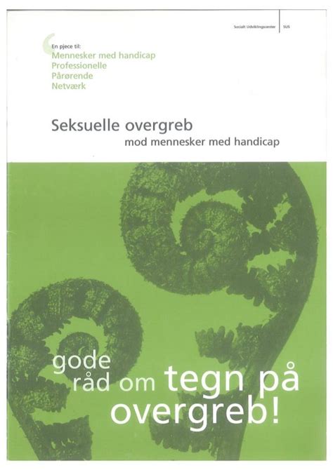 Seksuelle Overgreb Mod Mennesker Med Handicap Gode R D Om Tegn P