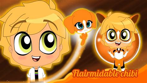 Miraculous Chibi A Transformação do Flairmidable bônus cenas chibi