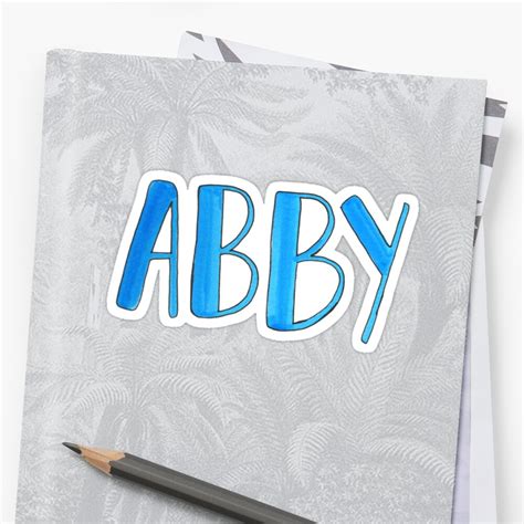 Abby Sticker By Abbyresnic Redbubble