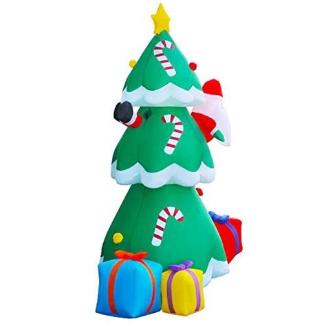 Seasonblow 8 Ft Led Light Up Giant Inflatable Christmas Tree With 3