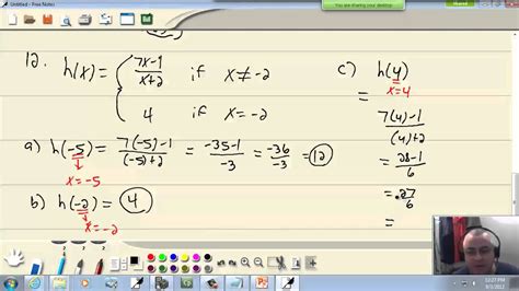 College Algebra Piecewise Functions Youtube