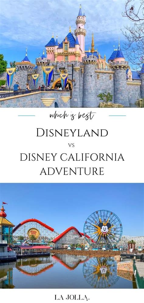 Disneyland And Disney California Adventure Parks With The Words Which