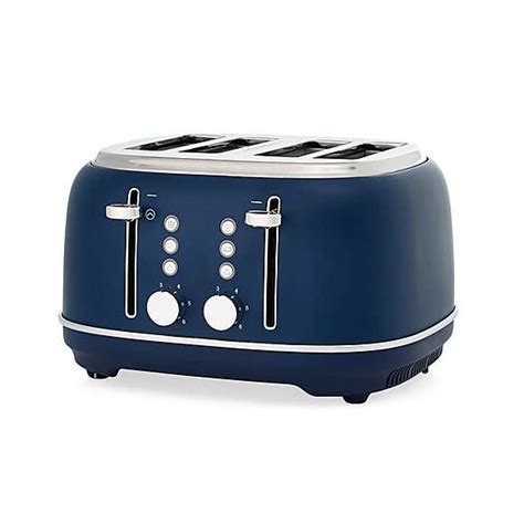 Coastal Navy Blue 4 Slice Toaster | Dunelm | Toaster, Kettle and ...