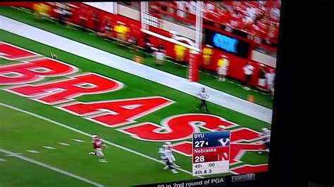 BYU Hail Mary TD Pass To Beat Nebraska YouTube