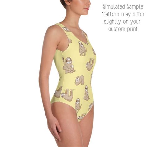 Sloth Bikini Swimsuit Bathing Suit Women S Youth Etsy