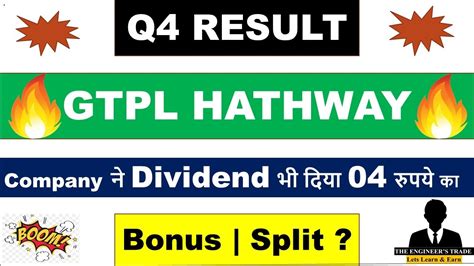 Gtpl Hathway Q Results Gtpl Hathway Result Gtpl Hathway Share