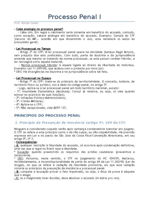 Caderno Processo Penal 1 Download Grátis Pdf Prova Jurídico