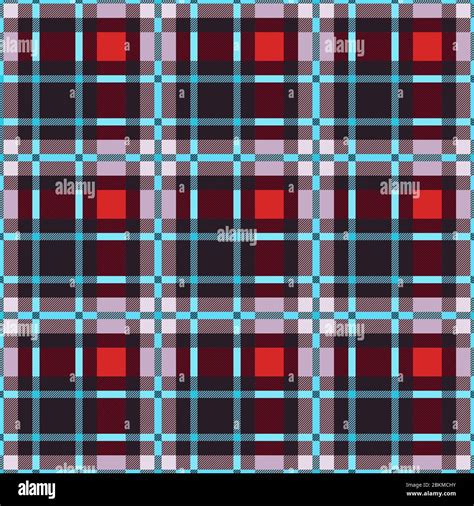 Tartan Scottish Muted Seamless Pattern In Brown Blue Red And Beige Hues Texture For Flannel