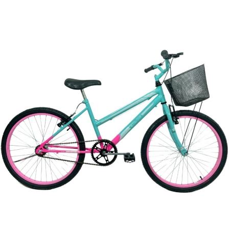 Bicicleta Infantil Aro 24 Mtb Cesta Feminina Tifany