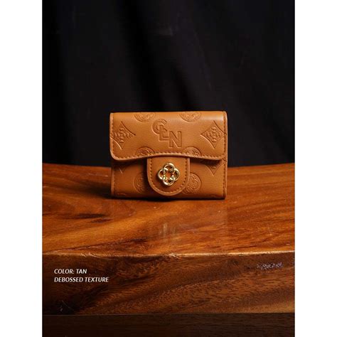 CLN 0721C Stacie Card Holder Debossed Monogram Shopee Philippines