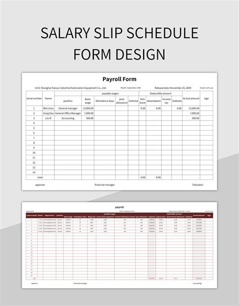 Editable salary slip format in excel - tokera