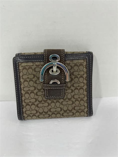 Coach Signature Bifold Wallet Brown Gem