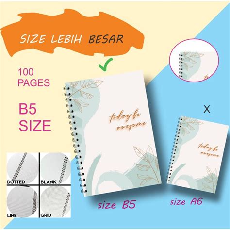 Jual Notebook Buku Tulis Catatan Diary B Buku Tulis Kampus Buku