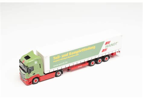 Herpa Iveco S Way Curtain Canvas Semitrailer Wandt 313438