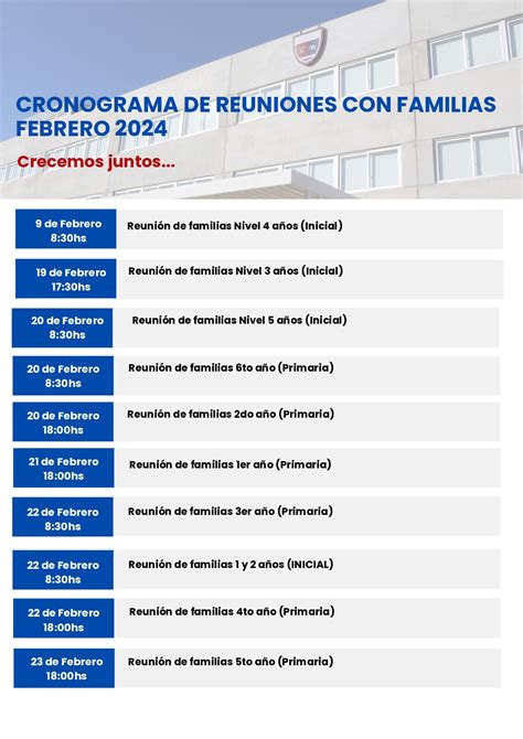 Reuniones Familias 2024 COLEGIO ARETEIA BIMBULLY