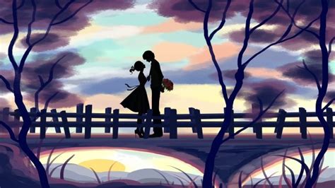 Tanabata Couple Vector Illustration Tanabata Valentines Day Couple