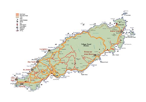 Detailed travel and diving map of Tobago | Trinidad and Tobago | North ...