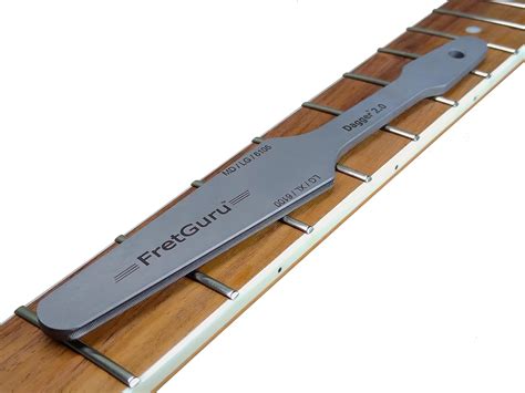 FretGuru Guitar Fret Crowning File Dual Sided Dagger 2 0 Professional