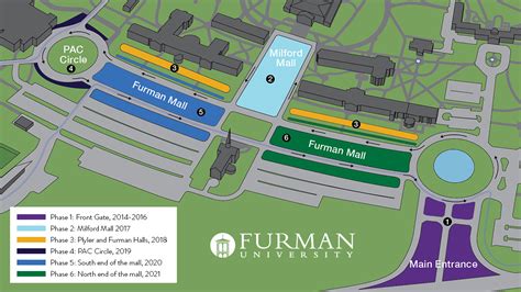 Furman University Campus Map - Carolina Map